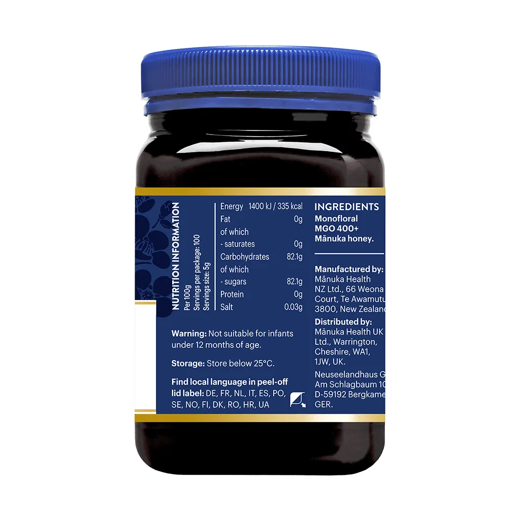 MGO 400+ Manuka med - 500 grama - Slika 2